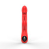 Flapping Rabbit Vibrator LCD Display 9 Vibration Modes 9 Thrusting Modes Silicone USB Magnetic Red 24.2 cm Passion Labs