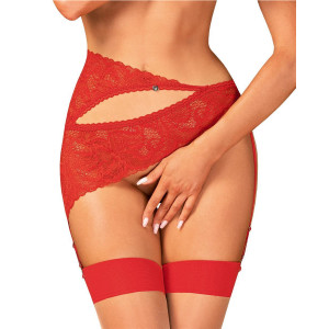 Atenica garter belt red S/M