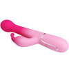 PRETTY LOVE – DEJON 3 IN 1 MULTIFUNCTION RABBIT VIBRATOR PINK