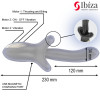 IBIZA - POWERFUL VIBRATOR WITH THRUSTING AND BITING EFFECT 