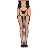 LEG AVENUE - 1968 STOCKINGS WITH ATTACHED GARTER BELT 