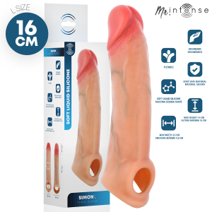 MR INTENSE - SIMON L SILICONE PENIS COVER 16 CM -  4.5 CM