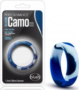 Blue Camo Performance Erection Ring