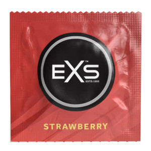 EXS Strawberry Flavour 100 Condoms