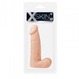  Dildo- XSkin 6" PVC dong - Flesh